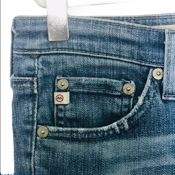 AG Adriano Goldschmied The Legging Super Skinny Ankle Jeans Sz 27 Distressed - Picture 8 of 14